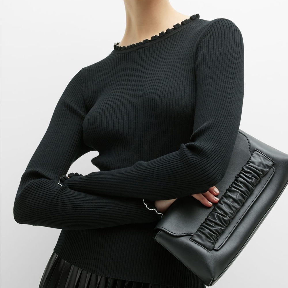 Marella Rica Ribbed Ruffle Trim Sweater - Picture 5 of 12